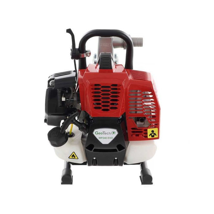 GeoTech WP240 EVO -moottoripumppu, 1,6 HP, 117 l/min, 25 mm liitännät
