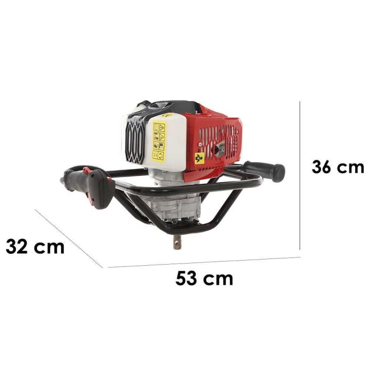 GeoTech EA520 EVO moottorikairakone, 2-tahtinen, 1,8 HP, kairanterä ei sisälly toimitukseen