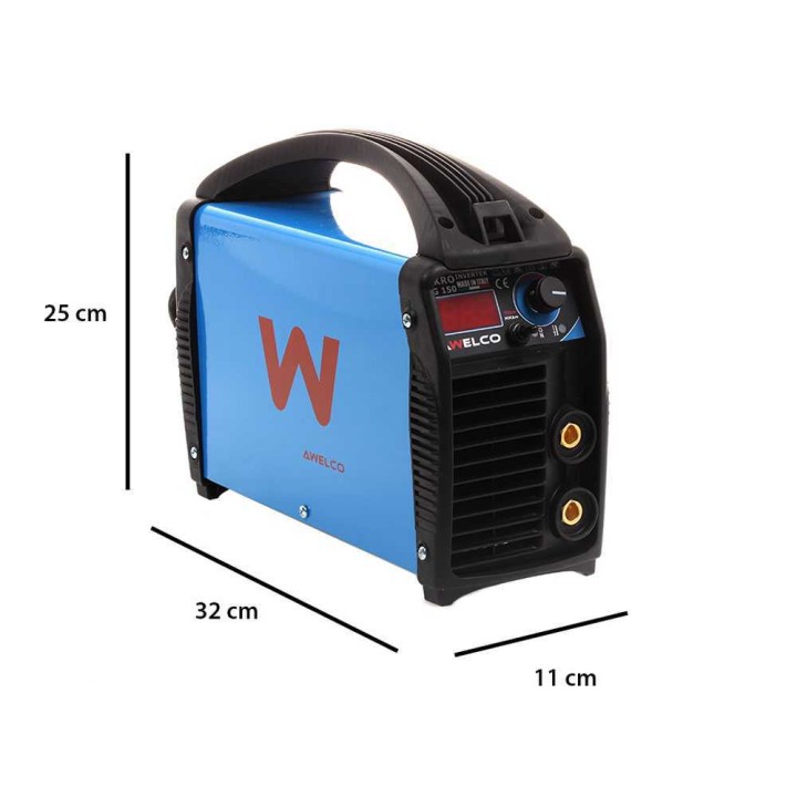 Awelco Mikrotig 150 hitsausinvertteri, MMA/TIG LIFT, 30–130 A, kantolaukku
