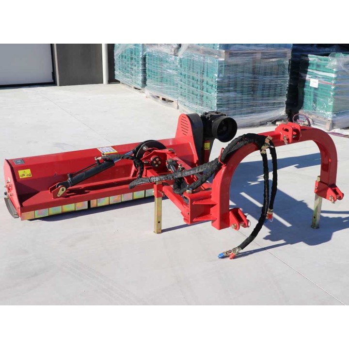 GeoTech Pro AMF-E 145 sivuvarsilla varustettu reunamurskain, 140 cm, 35–40 HP