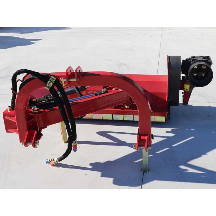 GeoTech Pro AMF-E 165 sivuvarsimurskain traktorille, 160 cm, hydraulinen siirto