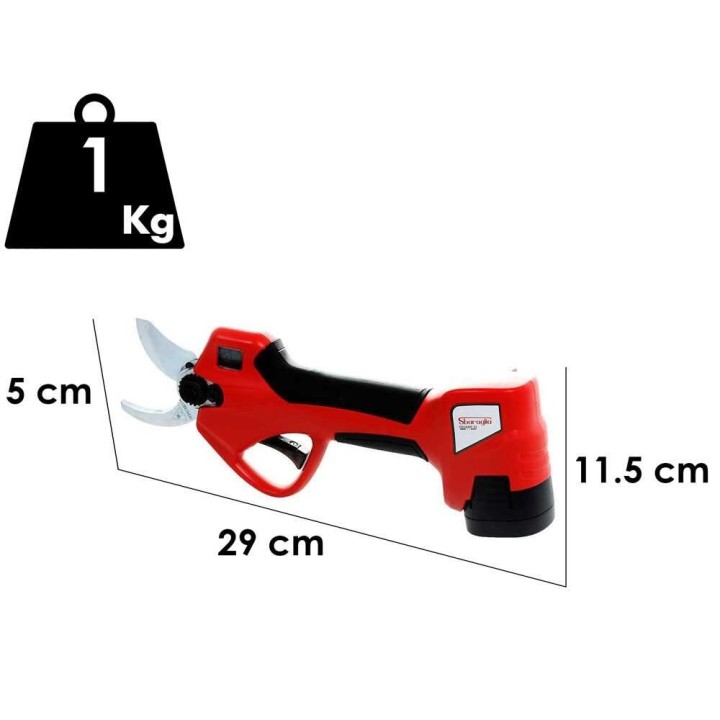 Sbaraglia Eduard A3042 akkukäyttöiset oksasakset, 2 × 16,8 V, 2,5 Ah