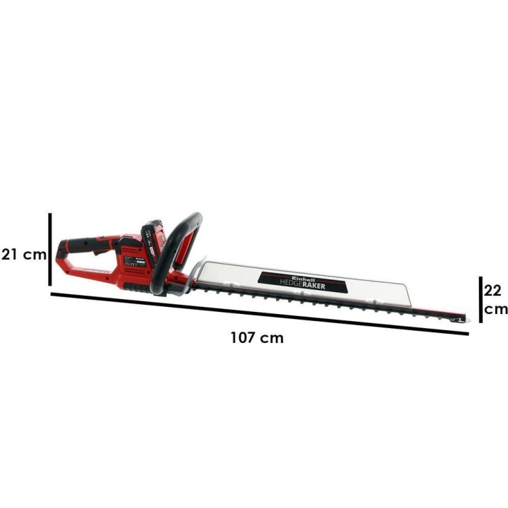 Einhell GE-CH 18/60 Li -akkupensasleikkuri, 67 cm, ilman akkua ja laturia