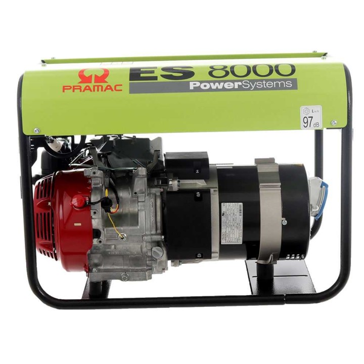 Pramac ES 8000 bensiinigeneraattori, 6,4 kW, yksivaiheinen