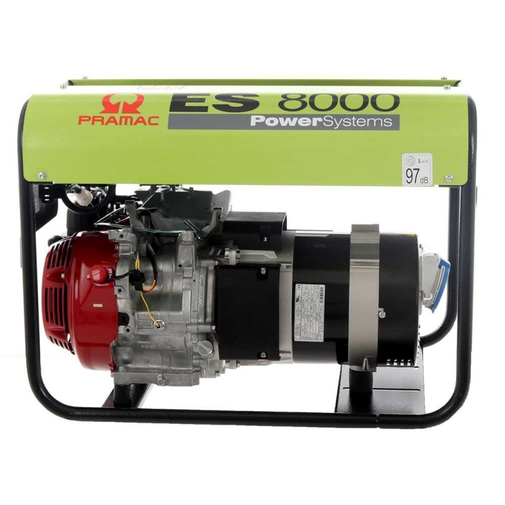 Pramac ES 8000 bensiinigeneraattori, 6,4 kW, yksivaiheinen