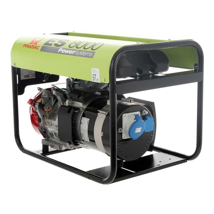 Pramac ES 8000 bensiinigeneraattori, 6,4 kW, yksivaiheinen