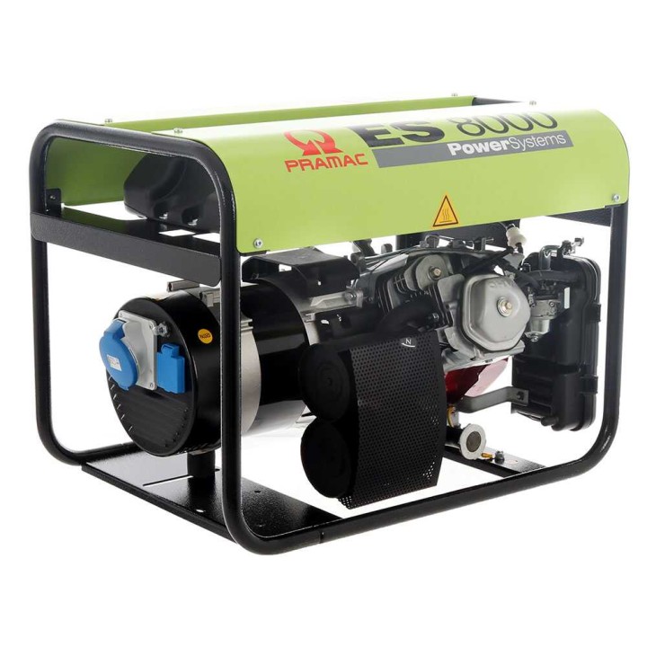 Pramac ES 8000 bensiinigeneraattori, 6,4 kW, yksivaiheinen