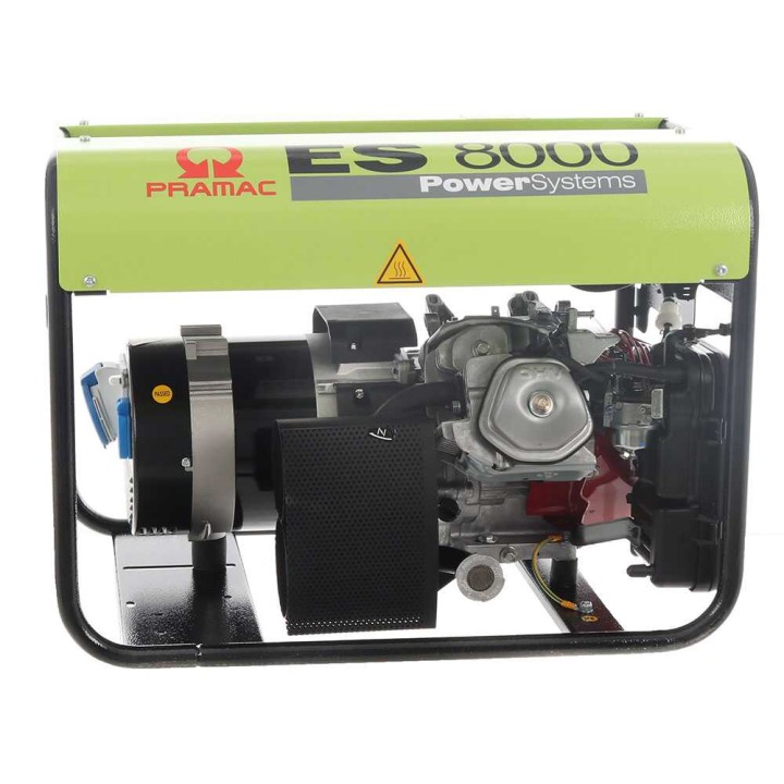 Pramac ES 8000 bensiinigeneraattori, 6,4 kW, yksivaiheinen