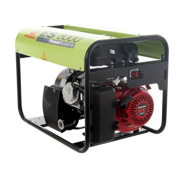 Pramac ES 8000 bensiinigeneraattori, 6,4 kW, yksivaiheinen