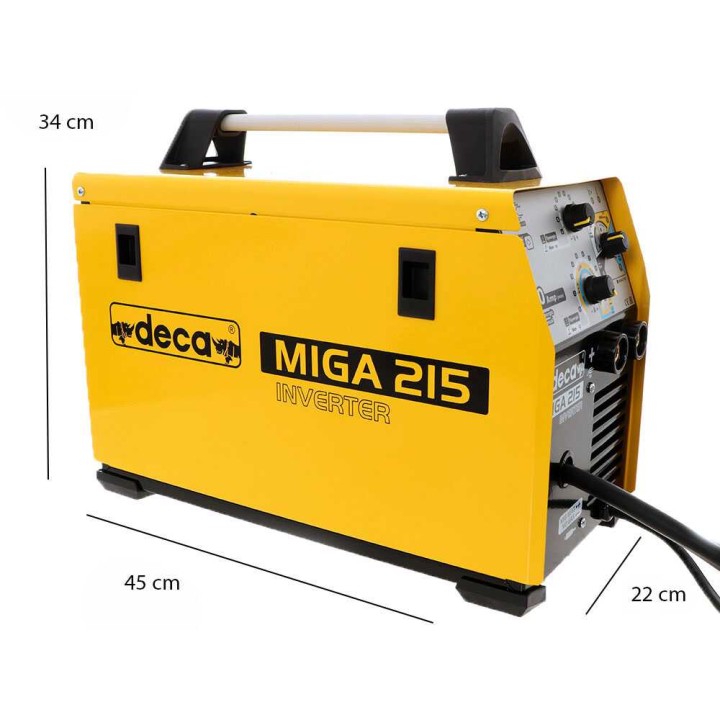 Deca MIGA 215 moniprosessi-invertterihitsauskone, MIG/MAG, MMA ja TIG DC