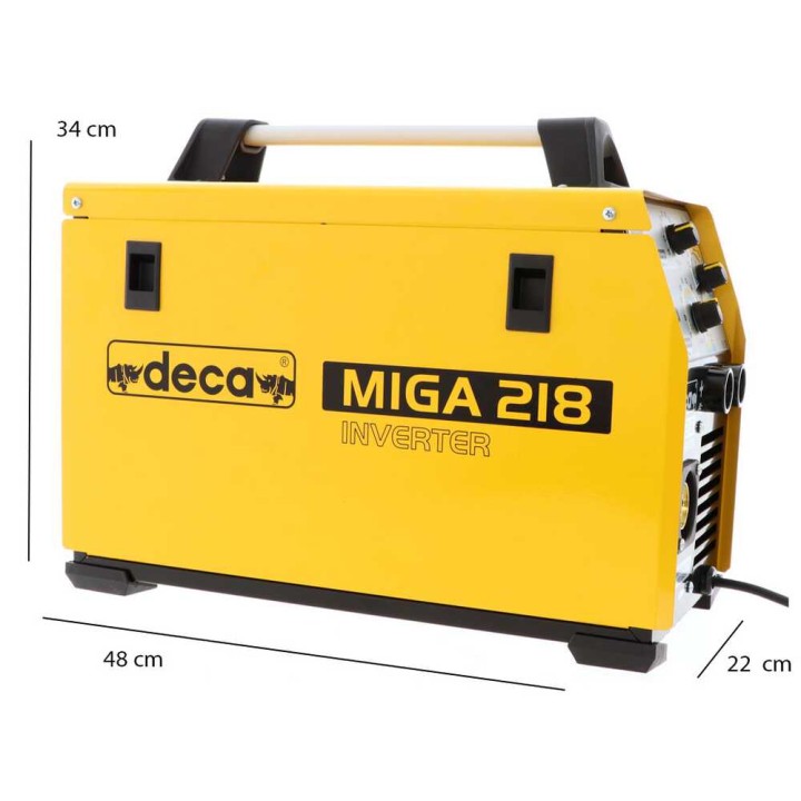 Deca MIGA 218 moniprosessihitsauslaite, MIG/MAG, MMA ja TIG DC, 230 V, 180 A