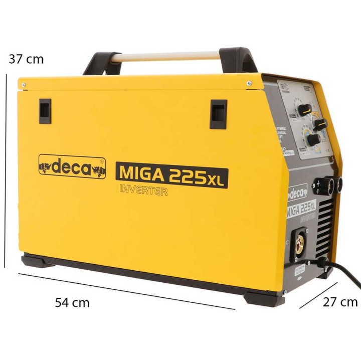 Deca MIGA 225XL moniprosessi-invertterihitsauslaite, MIG/MAG, MMA ja TIG DC, 230 V