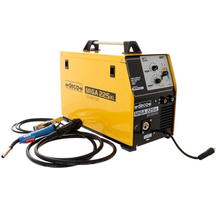 Deca MIGA 225XL moniprosessi-invertterihitsauslaite, MIG/MAG, MMA ja TIG DC, 230 V