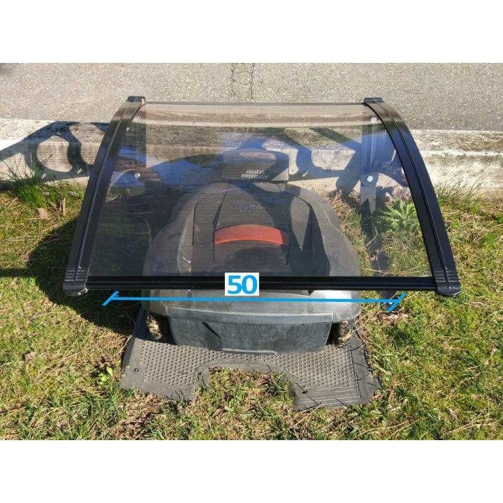 Medium suojakatos robottiruohonleikkurille, polykarbonaatti, 75 × 60 × 46 cm
