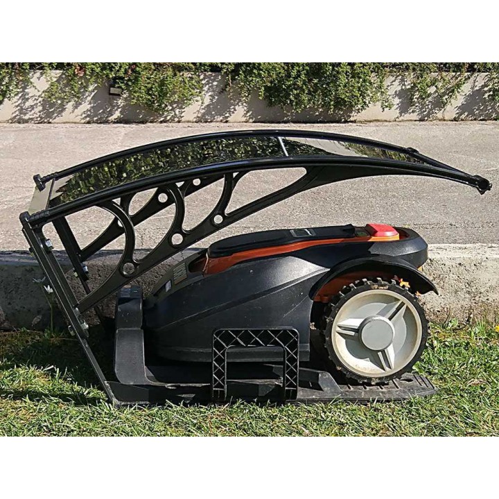 Medium suojakatos robottiruohonleikkurille, polykarbonaatti, 75 × 60 × 46 cm