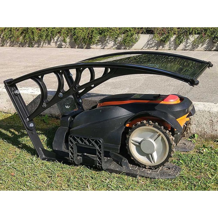 Medium suojakatos robottiruohonleikkurille, polykarbonaatti, 75 × 60 × 46 cm