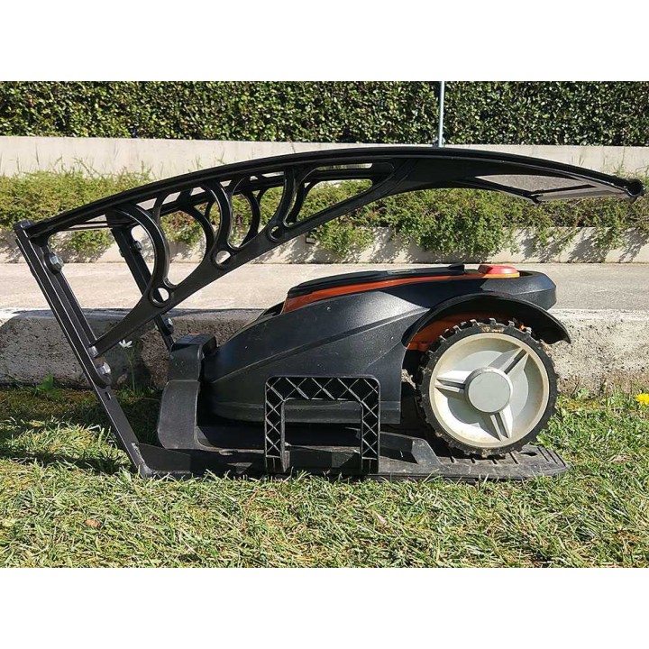 Medium suojakatos robottiruohonleikkurille, polykarbonaatti, 75 × 60 × 46 cm
