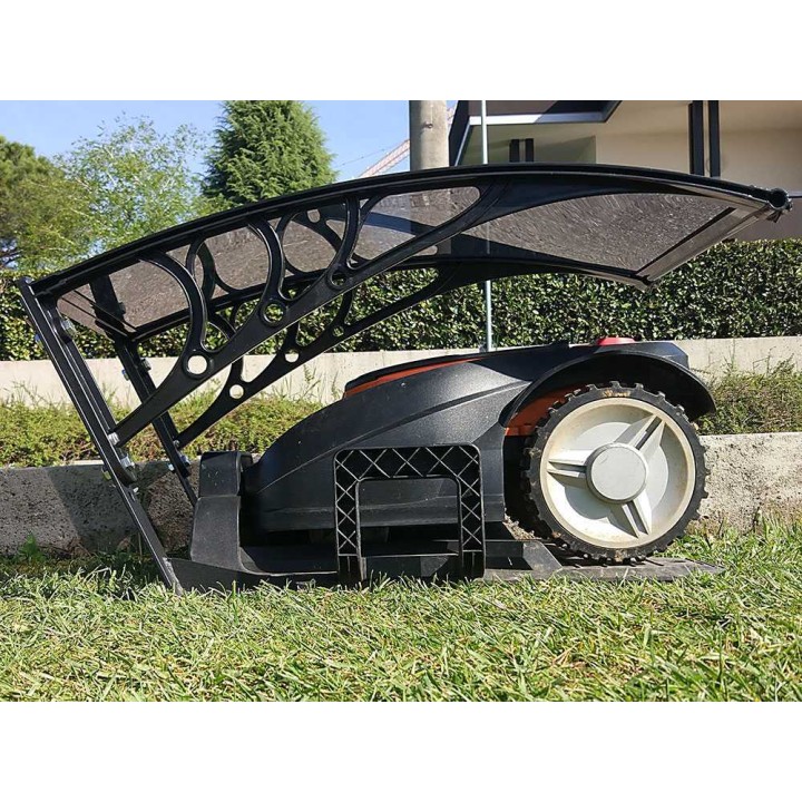 Medium suojakatos robottiruohonleikkurille, polykarbonaatti, 75 × 60 × 46 cm