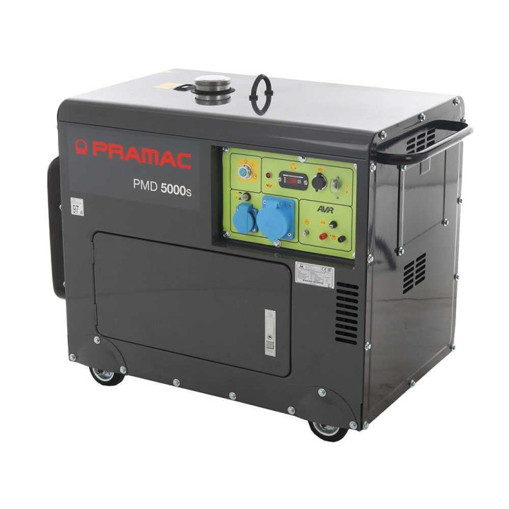 Pramac PMD5000s dieselgeneraattori, 5 kW, AVR, sähkökäynnistys ja ATS