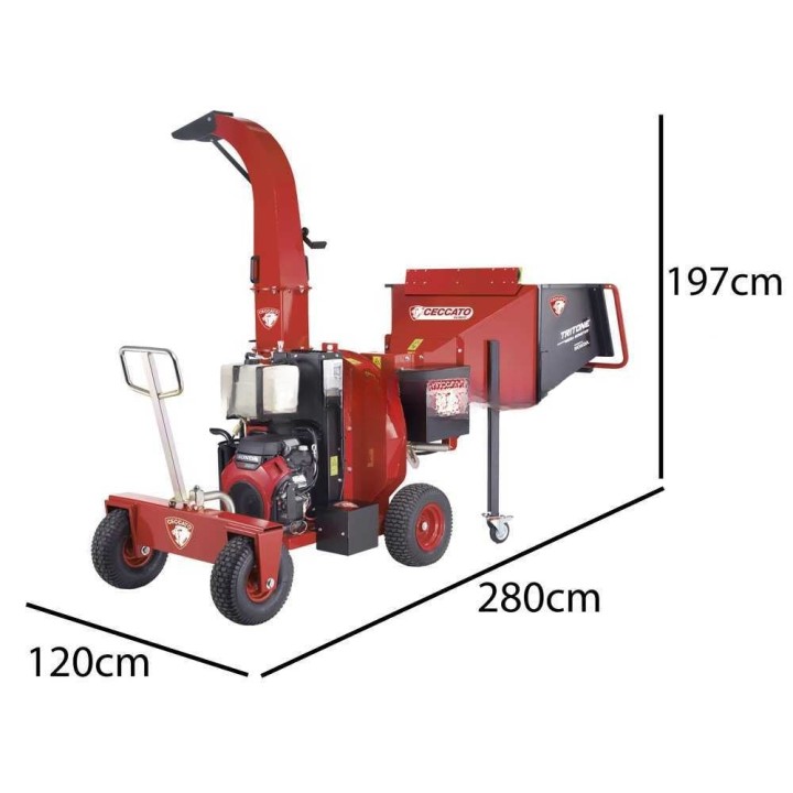 Ceccato Tritone Mega Monster GX690 biotrituratori, Honda GX690, 22,1 HP, 150 mm