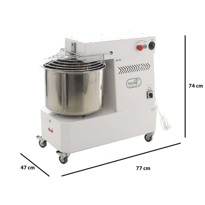 Famag IM 40/230 spiraalitaikinakone, 38 kg, 230 V, 1,5 HP
