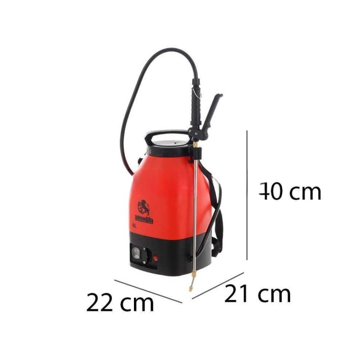 Ausonia akkukäyttöinen olkareppuruisku, 6 l, 4 bar, 12 V