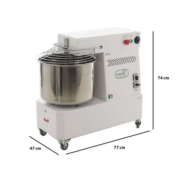 Famag IM 40/400 2 Velocità -spiraalitaikinakone, 38 kg, 400 V kolmivaiheinen