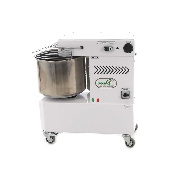 Famag IM 15/230 1 Velocità -kierrekoukkuinen taikinakone, 12 kg, 750 W