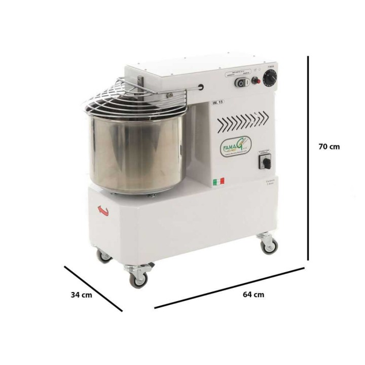Famag IM 15/230 10 Velocità -spiraalitaikinakone, 15 kg, 230 V