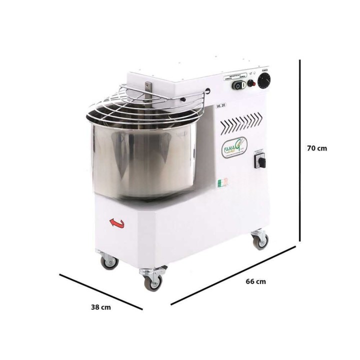 Famag IM 20/230 10 Velocità spiraalitaikinakone, 20 kg, 230 V