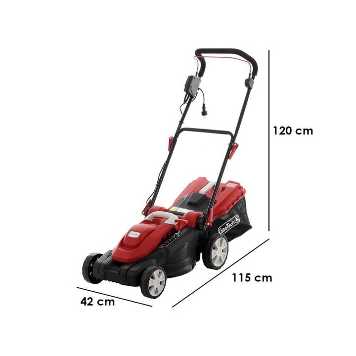 GeoTech TTD 380 B-MW sähköruohonleikkuri, 1 600 W, 38 cm