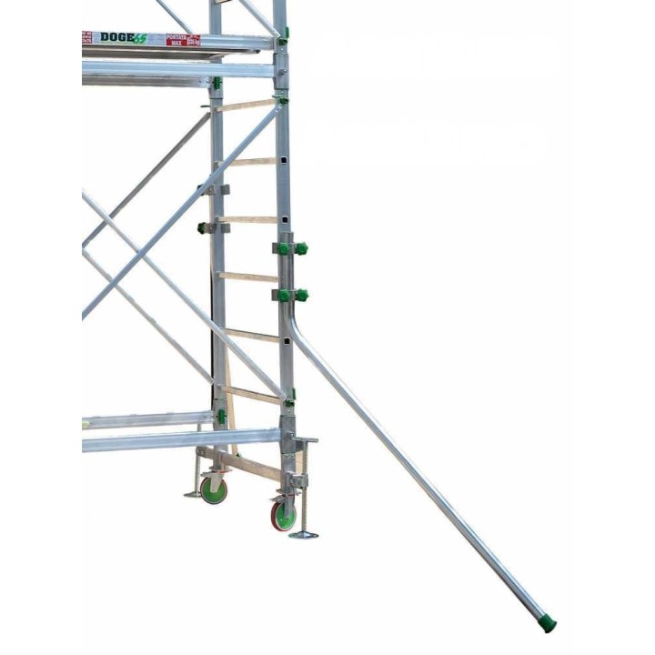 Facal Doge 65 alumiiniteline, 770 cm, työtaso 660 cm, kantavuus 235 kg