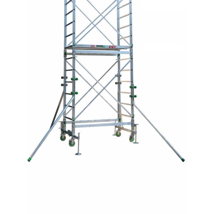 Facal Doge 65 alumiiniteline, 770 cm, työtaso 660 cm, kantavuus 235 kg