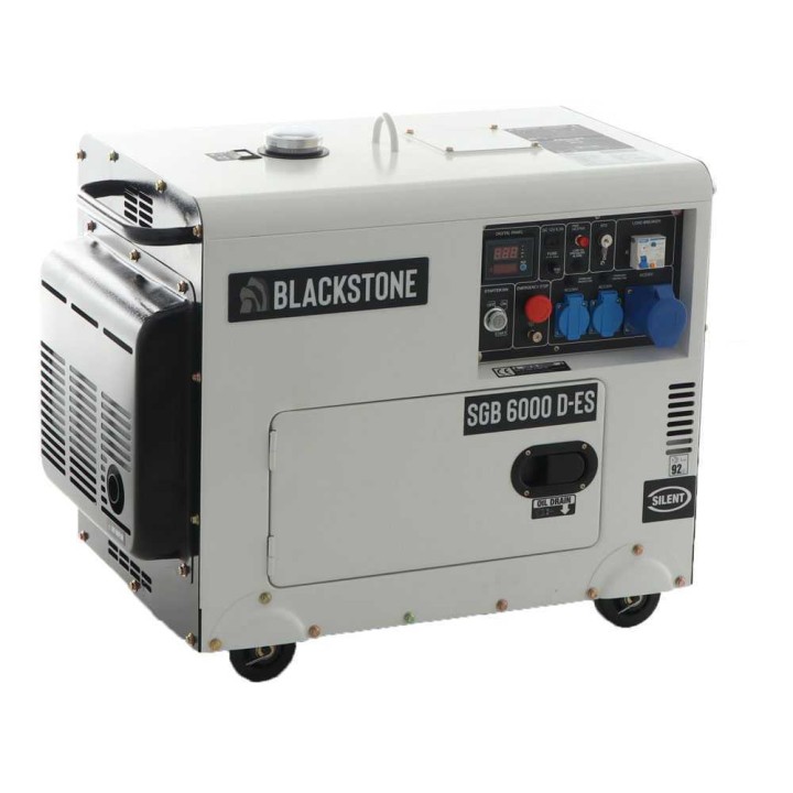 Blackstone SGB 6000 D-ES dieselgeneraattori, 5 kW, AVR, äänieristetty