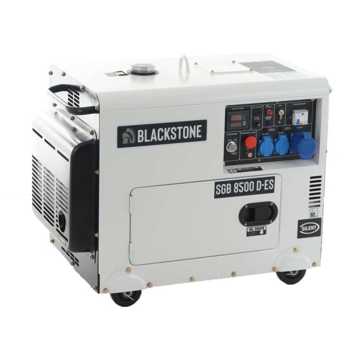 Blackstone SGB 8500 D-ES dieselgeneraattori, 6,3 kW, AVR, yksivaiheinen
