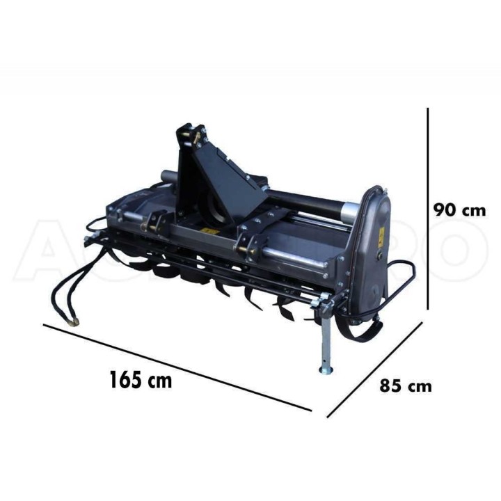 Blackstone BHTL-150 traktorijyrsin, hydraulinen sivusiirto, 150 cm