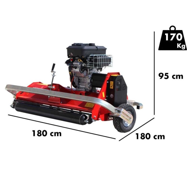 Zanon TSM Off-Road 1250 -murskain mönkijälle, 125 cm, Vanguard 16 HP