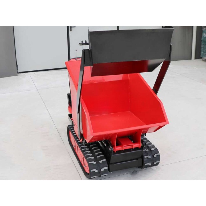 Geoporter 550 DHS Hydro telavetoinen moottorikottikärry, 500 kg, 9 HP, hydraulinen dumper-lava