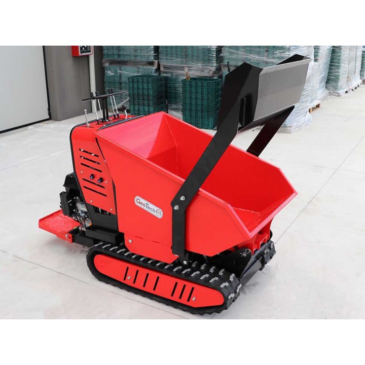 Geoporter 550 DHS Hydro telavetoinen moottorikottikärry, 500 kg, 9 HP, hydraulinen dumper-lava