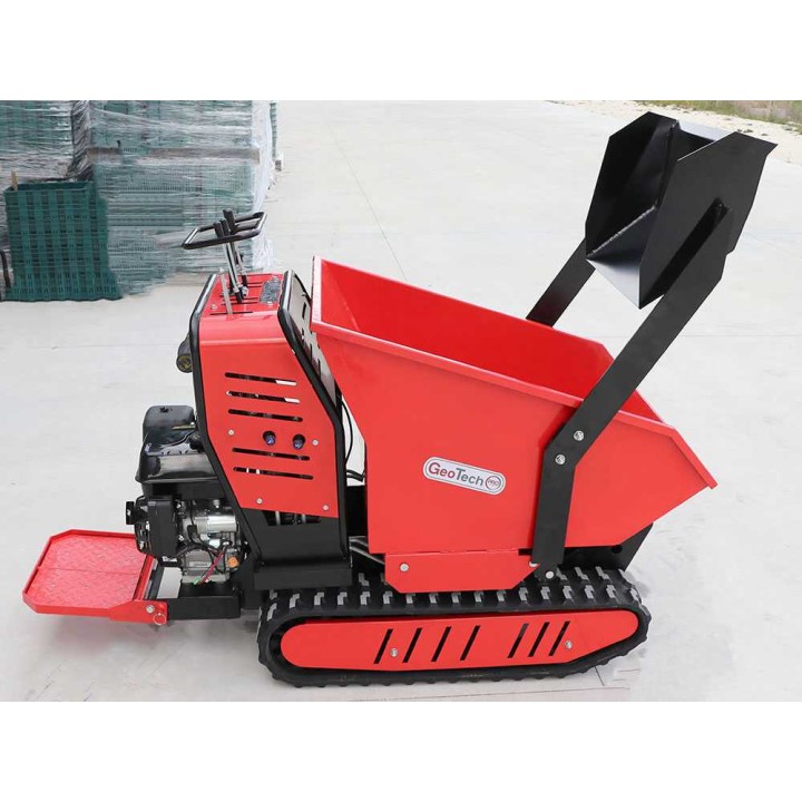 Geoporter 550 DHS Hydro telavetoinen moottorikottikärry, 500 kg, 9 HP, hydraulinen dumper-lava