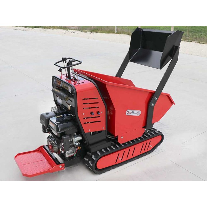 Geoporter 550 DHS Hydro telavetoinen moottorikottikärry, 500 kg, 9 HP, hydraulinen dumper-lava