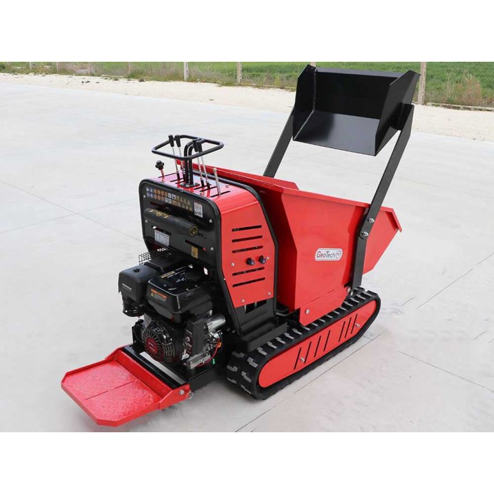Geoporter 550 DHS Hydro telavetoinen moottorikottikärry, 500 kg, 9 HP, hydraulinen dumper-lava