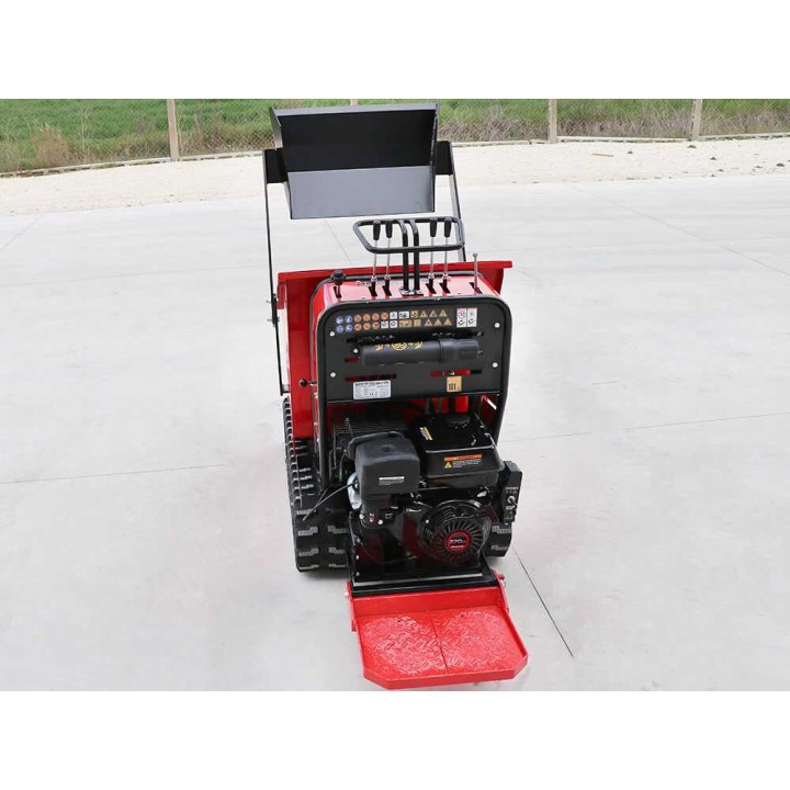 Geoporter 550 DHS Hydro telavetoinen moottorikottikärry, 500 kg, 9 HP, hydraulinen dumper-lava