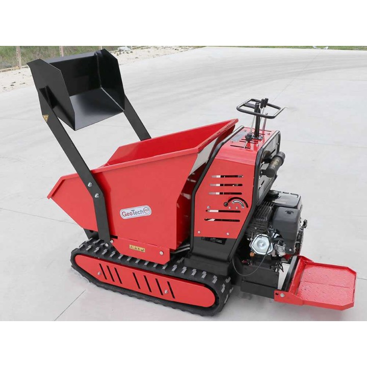 Geoporter 550 DHS Hydro telavetoinen moottorikottikärry, 500 kg, 9 HP, hydraulinen dumper-lava