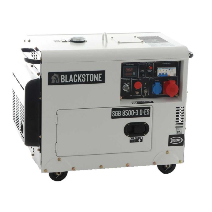 Blackstone SGB 8500-3 D-ES dieselgeneraattori, 6 kW, 6,3 kW, kolmivaiheinen, ATS