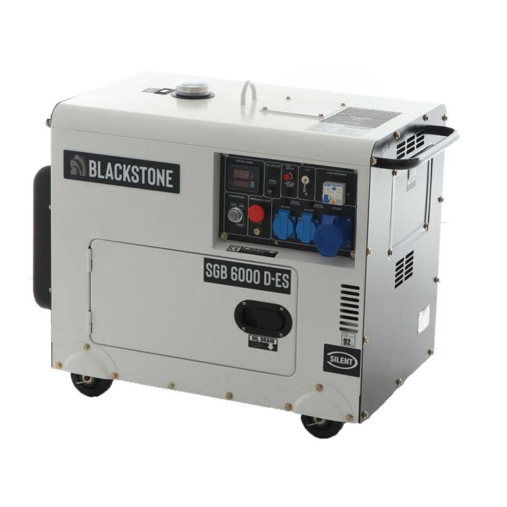 Blackstone SGB 6000 D-ES dieselgeneraattori, 5 kW, 5,3 kW, AVR, ATS