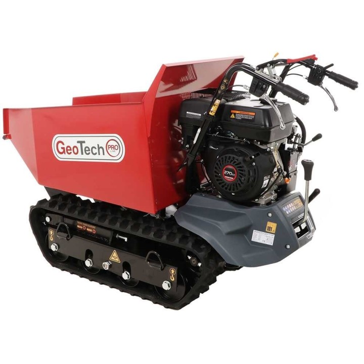 GeoPorter H-540D Hydro telaketjudumper, 500 kg, 9 HP, hydraulinen lava