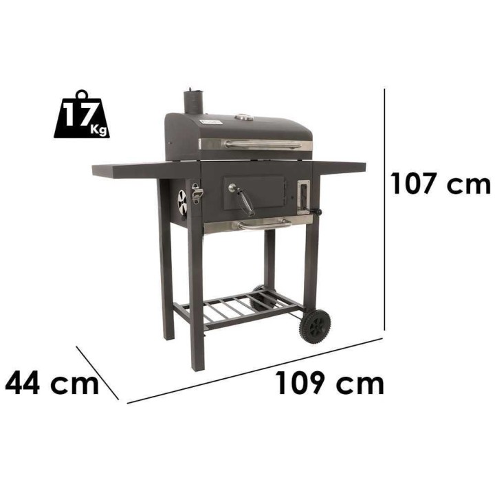 Royal Food CB1450 Small hiiligrilli, ruostumattomat ritilät, 1 400 cm²