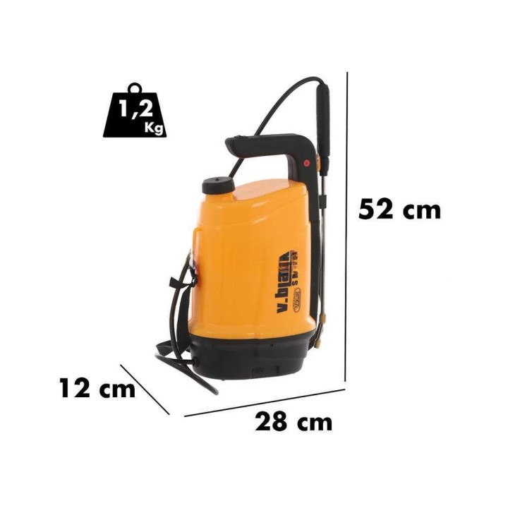 Volpi V-BLACK SMART -akkuruisku, 5 l, 2 bar, 3,7 V