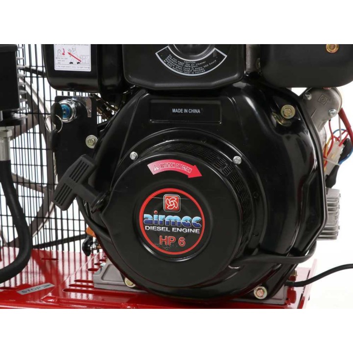 Airmec TTD 3460/650 -moottorikompressori, diesel, 6 HP, 650 l/min